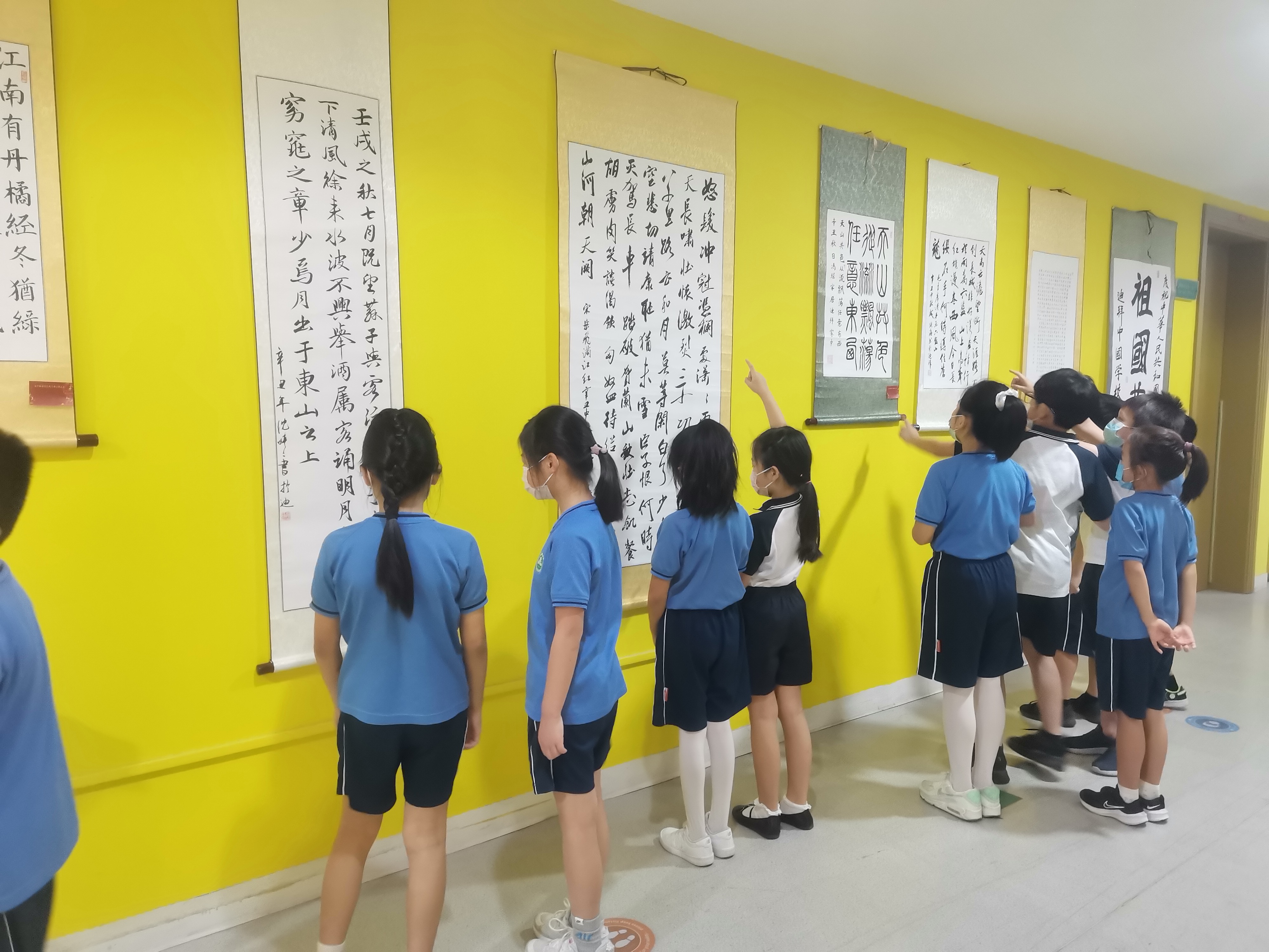 翰墨庆祖国华诞,海外播中华文化记迪拜中国学校教师书法作品展